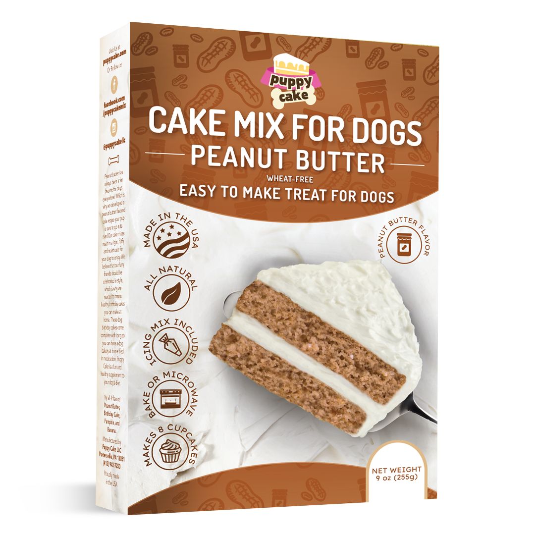 Puppy Cake Mix Peanut Butter wheat free