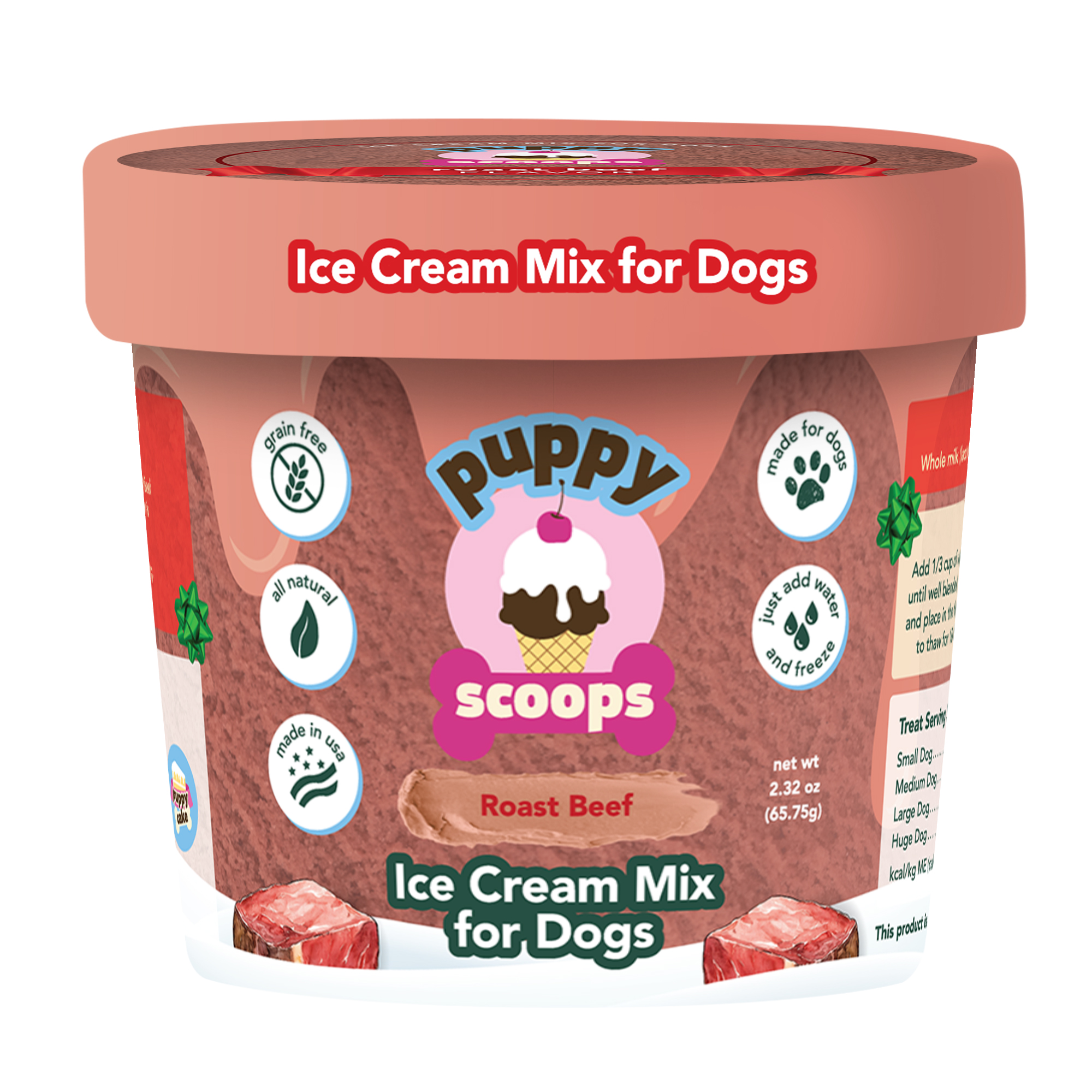 Puppy Cake - Puppy Scoops Ice Cream Mix - Christmas Dinner Roast