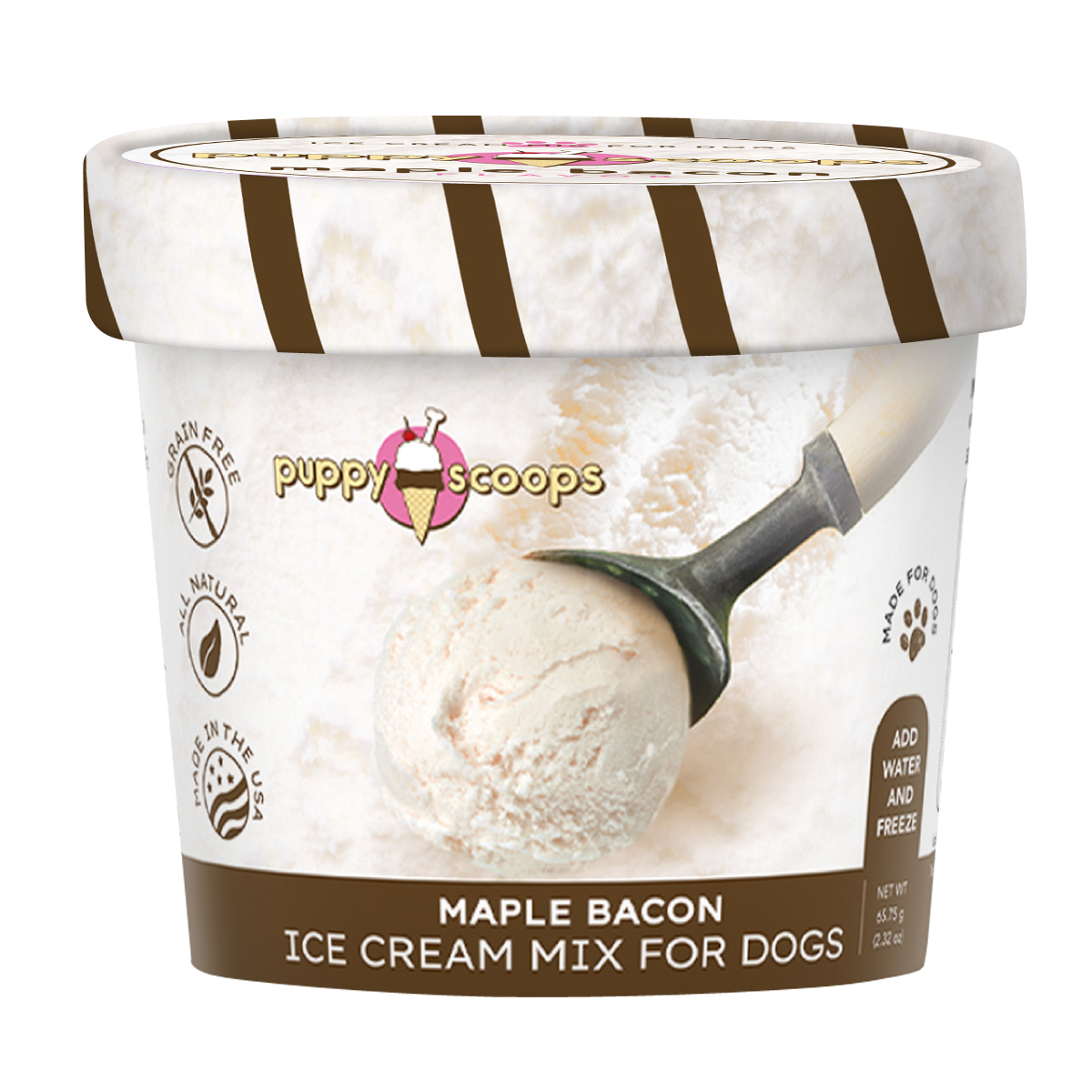 Puppy Scoops Ice Cream Mix - Peanut Butter, Cup Size, 2.32 oz