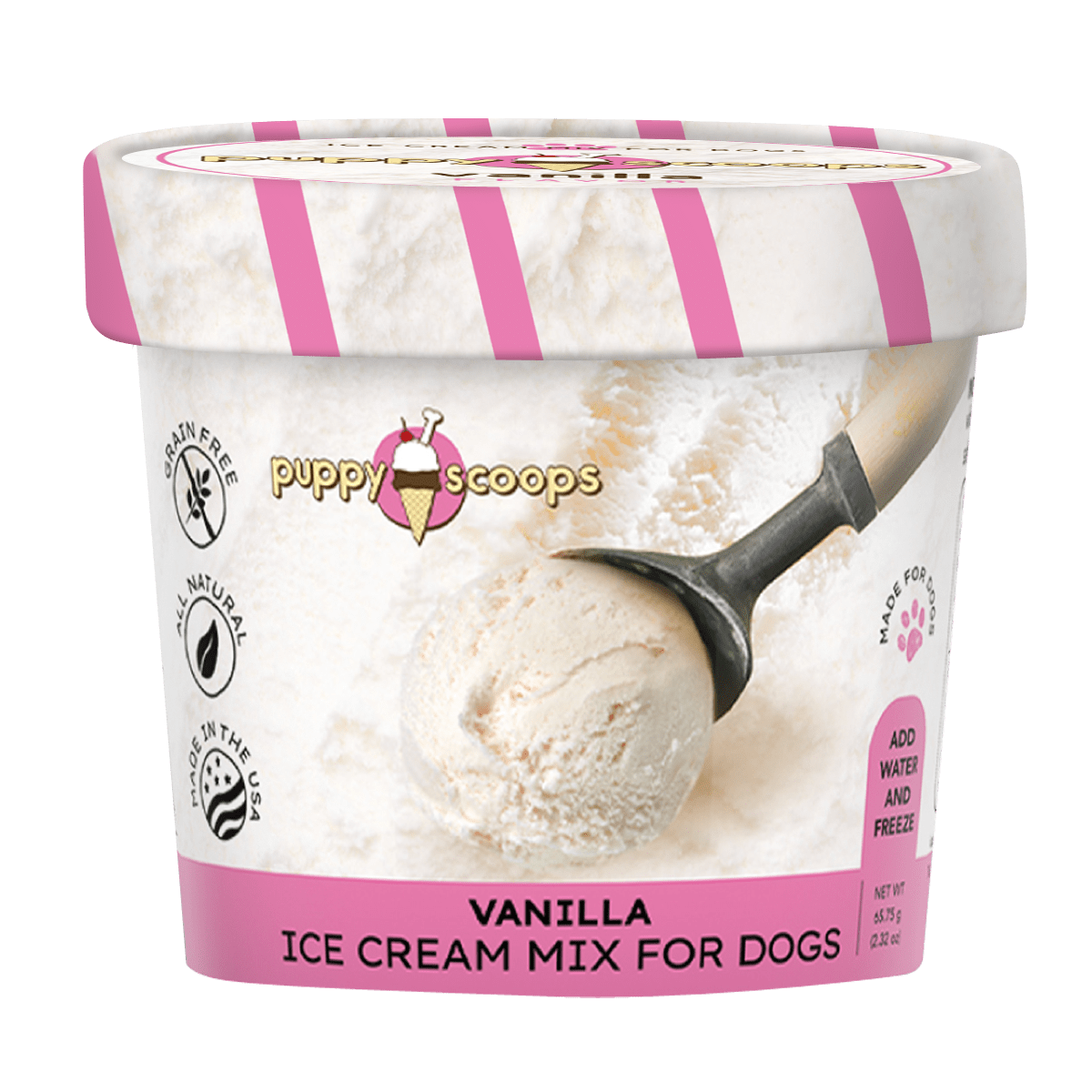Puppy Scoops Ice Cream Mix - Vanilla, Cup Size, 2.32 oz