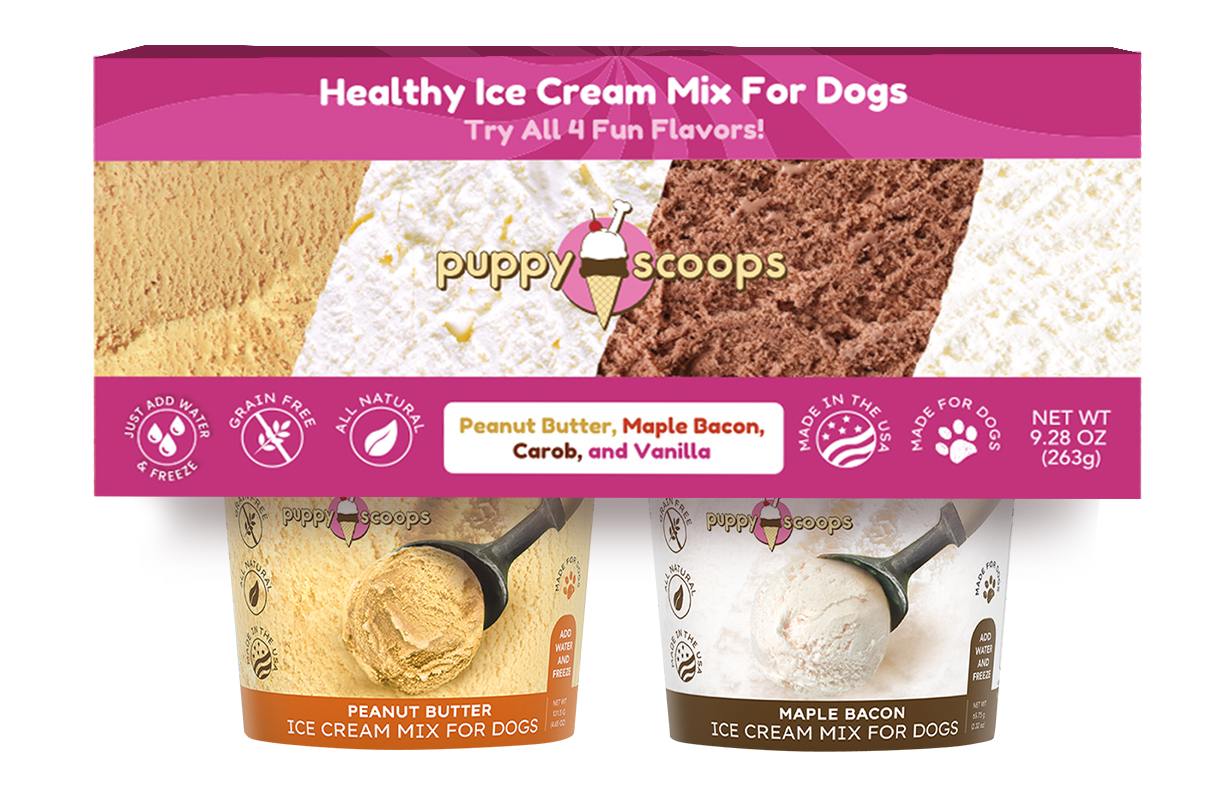 Puppy Scoops Ice Cream Mix- Carob