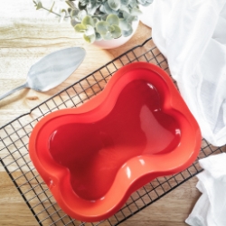 Cake Pan - Dog Bone Silicone - OLDPANBRD