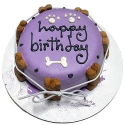 Classic Personalized Dog Birthday Cake - CPBC