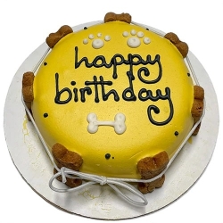Classic Personalized Dog Birthday Cake - CPBC