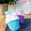 DISCONTINUED Cupcake Plush Toy with Squeaker - Purple or Blue 