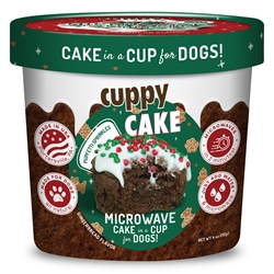 Cuppy Cake - Microwave Cake in A Cup for Dogs - Gingerbread Flavor with Pupfetti Sprinkles Puppy Cake, cake mix for dogs with frosting, microwave dog cake, cake in a cup, Give your dog a birthday cake, Free shipping on orders over $25, carob flavor, banana flavor and wheat-free peanut butter. birthday cakes for dogs, birthday cake for dogs, dog birthday, dog birthday cakes, dogs birthday cake,  dog birthday cake recipe, dog recipes, dog treat recipes, pet food, cake for dogs, dog cakes, dog cakes for dogs, dog cake mix, doggie birthday cake, homemade dog treats, homemade dog 