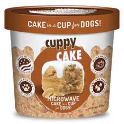 Cuppy Cake - Microwave Cake in A Cup for Dogs - Peanut Butter Flavor Puppy Cake, cake mix for dogs with frosting, microwave dog cake, cake in a cup, Give your dog a birthday cake, Free shipping on orders over $25, carob flavor, banana flavor and wheat-free peanut butter. birthday cakes for dogs, birthday cake for dogs, dog birthday, dog birthday cakes, dogs birthday cake,  dog birthday cake recipe, dog recipes, dog treat recipes, pet food, cake for dogs, dog cakes, dog cakes for dogs, dog cake mix, doggie birthday cake, homemade dog treats, homemade dog 