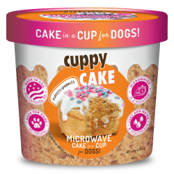 Cuppy Cake - Microwave Cake in A Cup for Dogs - Pumpkin Spice Flavor with Pupfetti Sprinkles - CCPK