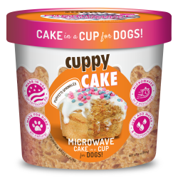 Cuppy Cake - Microwave Cake in A Cup for Dogs - Pumpkin Spice Flavor with Pupfetti Sprinkles Puppy Cake, cake mix for dogs with frosting, microwave dog cake, cake in a cup, Give your dog a birthday cake, Free shipping on orders over $25, carob flavor, banana flavor and wheat-free peanut butter. birthday cakes for dogs, birthday cake for dogs, dog birthday, dog birthday cakes, dogs birthday cake,  dog birthday cake recipe, dog recipes, dog treat recipes, pet food, cake for dogs, dog cakes, dog cakes for dogs, dog cake mix, doggie birthday cake, homemade dog treats, homemade dog 