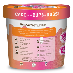 Cuppy Cake - Microwave Cake in A Cup for Dogs - Pumpkin Spice Flavor with Pupfetti Sprinkles - CCPK