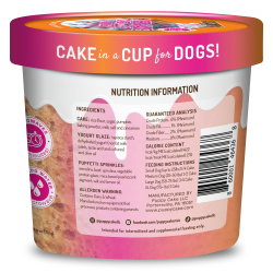 Cuppy Cake - Microwave Cake in A Cup for Dogs - Pumpkin Spice Flavor with Pupfetti Sprinkles - CCPK