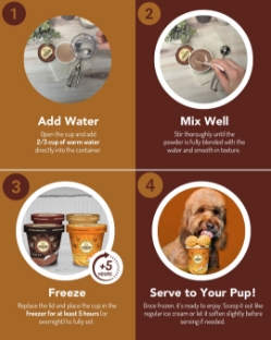 Hoggin' Dogs Ice Cream Mix - Banana, Cup Size, 2.32 oz - 8HDBAN