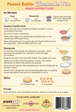 Puppy Cake Grain-Free Cheesecake Mix - Peanut Butter - DISCONTINUED - PCKPB
