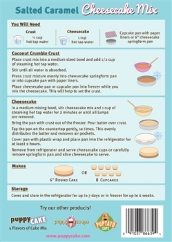 Puppy Cake Grain-Free Cheesecake Mix -Salted Caramel - DISCONTINUED - PCKSC