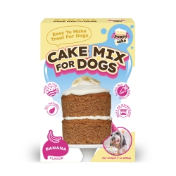 Puppy Cake Mix  - Banana Puppy Cake, cake mix for dogs with frosting, Give your dog a birthday cake, Free shipping on orders over $25, carob flavor, banana flavor and wheat-free peanut butter. birthday cakes for dogs, birthday cake for dogs, dog birthday, dog birthday cakes, dogs birthday cake,  dog birthday cake recipe, dog recipes, dog treat recipes, pet food, cake for dogs, dog cakes, dog cakes for dogs, dog cake mix, doggie birthday cake, homemade dog treats, homemade dog 