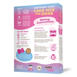 Puppy Cake Mix  - Birthday Cake Flavored with Pupfetti Sprinkles - PCBC