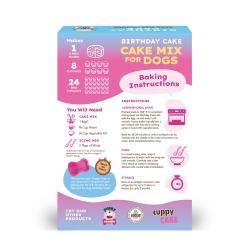Puppy Cake Mix  - Birthday Cake Flavored with Pupfetti Sprinkles - PCBC
