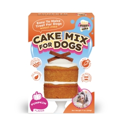 Puppy Cake Mix - Pumpkin (wheat-free) Puppy Cake, cake mix for dogs with frosting. Give your dog a birthday cake. Free shipping on orders over $25. Wheat-free peanut butter, red velvet, pumpkin, carob flavor and banana flavor. birthday cakes for dogs, birthday cake for dogs, dog birthday, dog birthday cakes, dogs birthday cake,  dog birthday cake recipe, dog recipes, dog treat recipes, pet food, cake for dogs, dog cakes, dog cakes for dogs, dog cake mix, doggie birthday cake, homemade dog treats, homemade dog biscuits, dog biscuits, pet treats, dog cupcakes, ice cream for dogs, gourmet dog treats, organic dog treats, puppy treats, treats for dogs, healthy treats for dogs, healthy dog treats, best dog treats, wheat free dog treats, dog bakery, doggy treats, doggie treats, 3 dog 