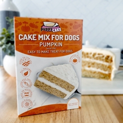 Puppy Cake Mix - Pumpkin (wheat-free) Puppy Cake, cake mix for dogs with frosting. Give your dog a birthday cake. Free shipping on orders over $25. Wheat-free peanut butter, red velvet, pumpkin, carob flavor and banana flavor. birthday cakes for dogs, birthday cake for dogs, dog birthday, dog birthday cakes, dogs birthday cake,  dog birthday cake recipe, dog recipes, dog treat recipes, pet food, cake for dogs, dog cakes, dog cakes for dogs, dog cake mix, doggie birthday cake, homemade dog treats, homemade dog biscuits, dog biscuits, pet treats, dog cupcakes, ice cream for dogs, gourmet dog treats, organic dog treats, puppy treats, treats for dogs, healthy treats for dogs, healthy dog treats, best dog treats, wheat free dog treats, dog bakery, doggy treats, doggie treats, 3 dog 