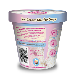 Puppy Scoops Ice Cream Mix - Birthday Cake with Pupfetti Sprinkles, Pint Size, 4.65 oz - PSBC