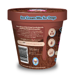 Puppy Scoops Ice Cream Mix - Carob, Pint Size, 4.65 oz - PSCB