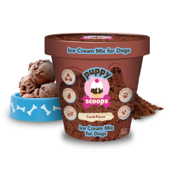 Puppy Scoops Ice Cream Mix - Carob, Pint Size, 4.65 oz - PSCB