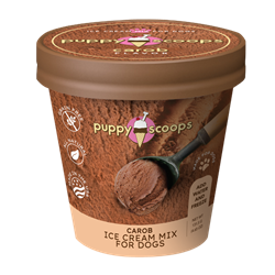 Puppy Scoops Ice Cream Mix - Carob, Pint Size, 4.65 oz Ice Cream for dog, DIY treats for dogs, Puppy Scoops, Carob Ice Cream for Dogs, Homemade Ice Cream for dogs, Healthy treats for dogs, Carob Puppy Scoops, Puppy Scoops, Real Ice for Dogs, healthy ice cream for dogs, frozen treats for dogs, dog treats, homemade treats for dogs