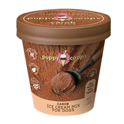 Puppy Scoops Ice Cream Mix - Carob Ice Cream for dog, DIY treats for dogs, Puppy Scoops, Carob Ice Cream for Dogs, Homemade Ice Cream for dogs, Healthy treats for dogs, Carob Puppy Scoops, Puppy Scoops, Real Ice for Dogs, healthy ice cream for dogs, frozen treats for dogs, dog treats, homemade treats for dogs