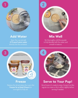 Puppy Scoops Ice Cream Mix - Christmas Cookie, Cup Size, 2.32 oz - 8PSCKCC