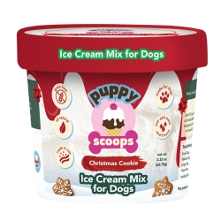 Puppy Scoops Ice Cream Mix - Christmas Cookie, Cup Size, 2.32 oz Ice Cream for dog, DIY treats for dogs, Puppy Scoops, Carob Ice Cream for Dogs, Homemade Ice Cream for dogs, Healthy treats for dogs, Vanilla Puppy Scoops, Puppy Scoops, Real Ice for Dogs, healthy ice cream for dogs, frozen treats for dogs, dog treats, homemade treats for dogs, fun treats to make for your dog, 