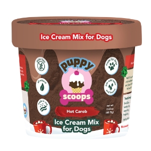 Puppy Scoops Ice Cream Mix - Christmas Hot Carob, Cup Size, 2.32 oz
