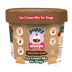 Puppy Scoops Ice Cream Mix - Christmas Peanut Butter Cookie, Cup Size, 2.32 oz Ice Cream for dog, DIY treats for dogs, Puppy Scoops, Peanut Butter Ice Cream for Dogs, Homemade Ice Cream for dogs, Healthy treats for dogs, Peanut Butter Puppy Scoops, Puppy Scoops, Real Ice for Dogs, healthy ice cream for dogs, frozen treats for dogs, dog treats, homemade treats for dogs, fun treats to make for your dog, 