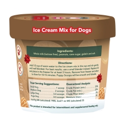 Puppy Scoops Ice Cream Mix - Christmas Peanut Butter Cookie, Cup Size, 2.32 oz - 8PSCKPB