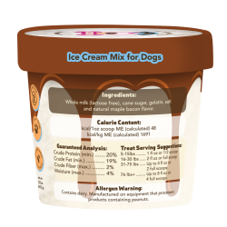 Puppy Scoops Ice Cream Mix - Maple Bacon, Cup Size, 2.32 oz - 8PSMB