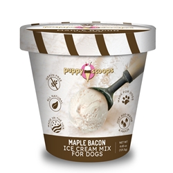 Puppy Scoops Ice Cream Mix - Maple Bacon, Pint Size, 4.65 oz Ice Cream for dog, DIY treats for dogs, Puppy Scoops, Maple Bacon Ice Cream for Dogs, Homemade Ice Cream for dogs, Healthy treats for dogs, Carob Puppy Scoops, Puppy Scoops, Real Ice for Dogs, healthy ice cream for dogs, frozen treats for dogs, dog treats, homemade treats for dogs, fun treats to make for your dog, 