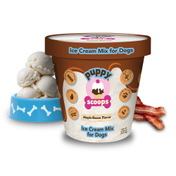 Puppy Scoops Ice Cream Mix - Maple Bacon, Pint Size, 4.65 oz Ice Cream for dog, DIY treats for dogs, Puppy Scoops, Maple Bacon Ice Cream for Dogs, Homemade Ice Cream for dogs, Healthy treats for dogs, Carob Puppy Scoops, Puppy Scoops, Real Ice for Dogs, healthy ice cream for dogs, frozen treats for dogs, dog treats, homemade treats for dogs, fun treats to make for your dog, 