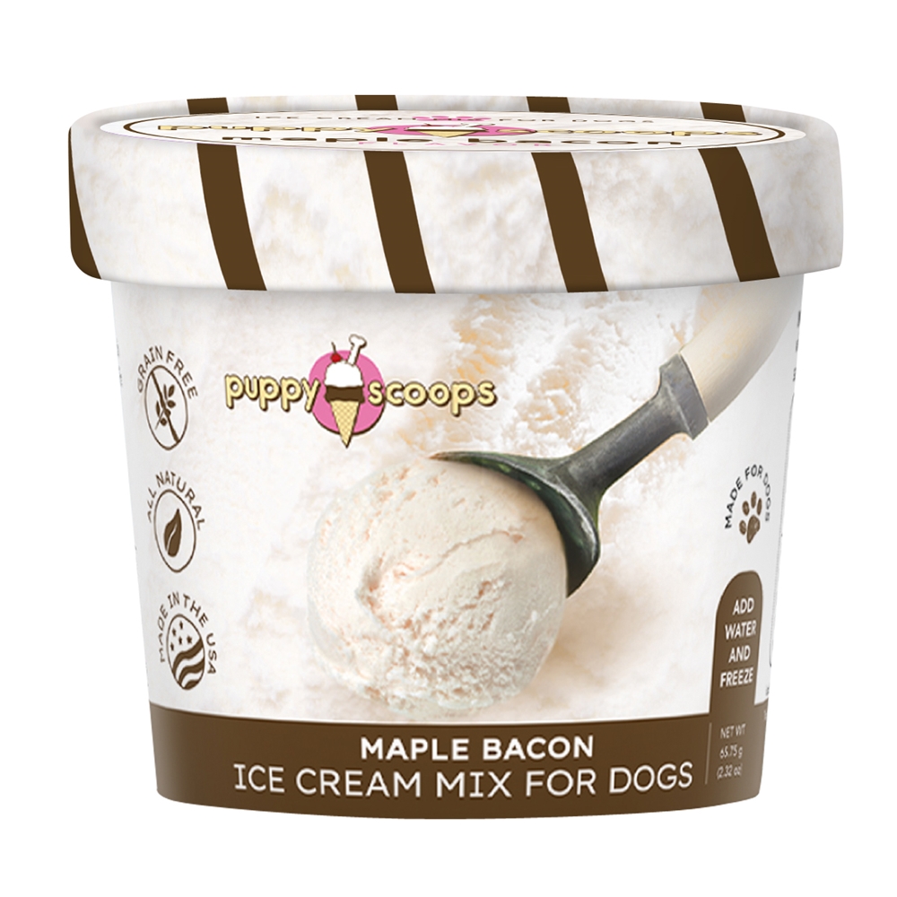Puppy Scoops Ice Cream Mix - Maple Bacon, Cup Size, 2.32 oz