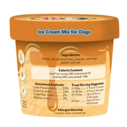 Puppy Scoops Ice Cream Mix - Peanut Butter, Cup Size, 2.32 oz - 8PSPB
