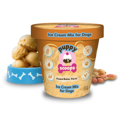 Puppy Scoops Ice Cream Mix - Peanut Butter, Pint Size, 4.65 oz - PSPB