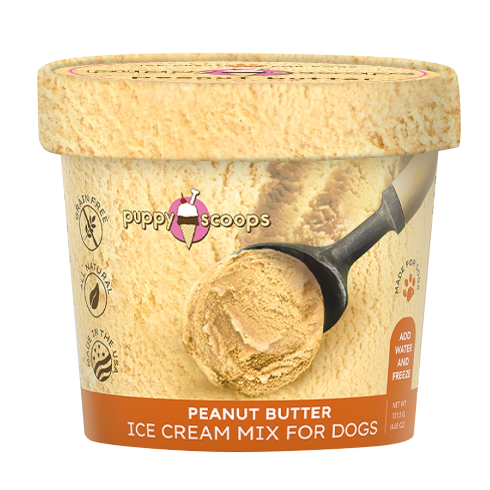 Puppy Scoops Ice Cream Mix - Peanut Butter, Cup Size, 2.32 oz