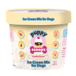 Puppy Scoops Ice Cream Mix - Vanilla, Cup Size, 2.32 oz Ice Cream for dog, DIY treats for dogs, Puppy Scoops, Carob Ice Cream for Dogs, Homemade Ice Cream for dogs, Healthy treats for dogs, Vanilla Puppy Scoops, Puppy Scoops, Real Ice for Dogs, healthy ice cream for dogs, frozen treats for dogs, dog treats, homemade treats for dogs, fun treats to make for your dog, 