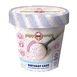 Puppy Scoops Ice Cream Mix - Birthday Cake with Pupfetti Sprinkles, Pint Size, 4.65 oz Ice Cream for dog, DIY treats for dogs, Puppy Scoops, Carob Ice Cream for Dogs, Homemade Ice Cream for dogs, Healthy treats for dogs, Vanilla Puppy Scoops, Puppy Scoops, Real Ice for Dogs, healthy ice cream for dogs, frozen treats for dogs, dog treats, homemade treats for dogs, fun treats to make for your dog, 