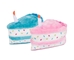 Sprinkle Birthday Cake Slice 7" with Squeaker - Pink or Blue - TOYCAKEBLUEB-P4D