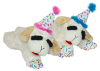 DISCONTINUED Lamb Chop with Birthday Hat 10.5"- Pink or Blue 