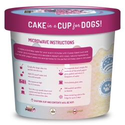 Cuppy Cake - Microwave Cake in A Cup for Dogs - Birthday Cake Flavored with Pupfetti Sprinkles - CCBC