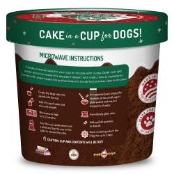 Cuppy Cake - Microwave Cake in A Cup for Dogs - Gingerbread Flavor with Christmas Pupfetti Sprinkles - CCGB