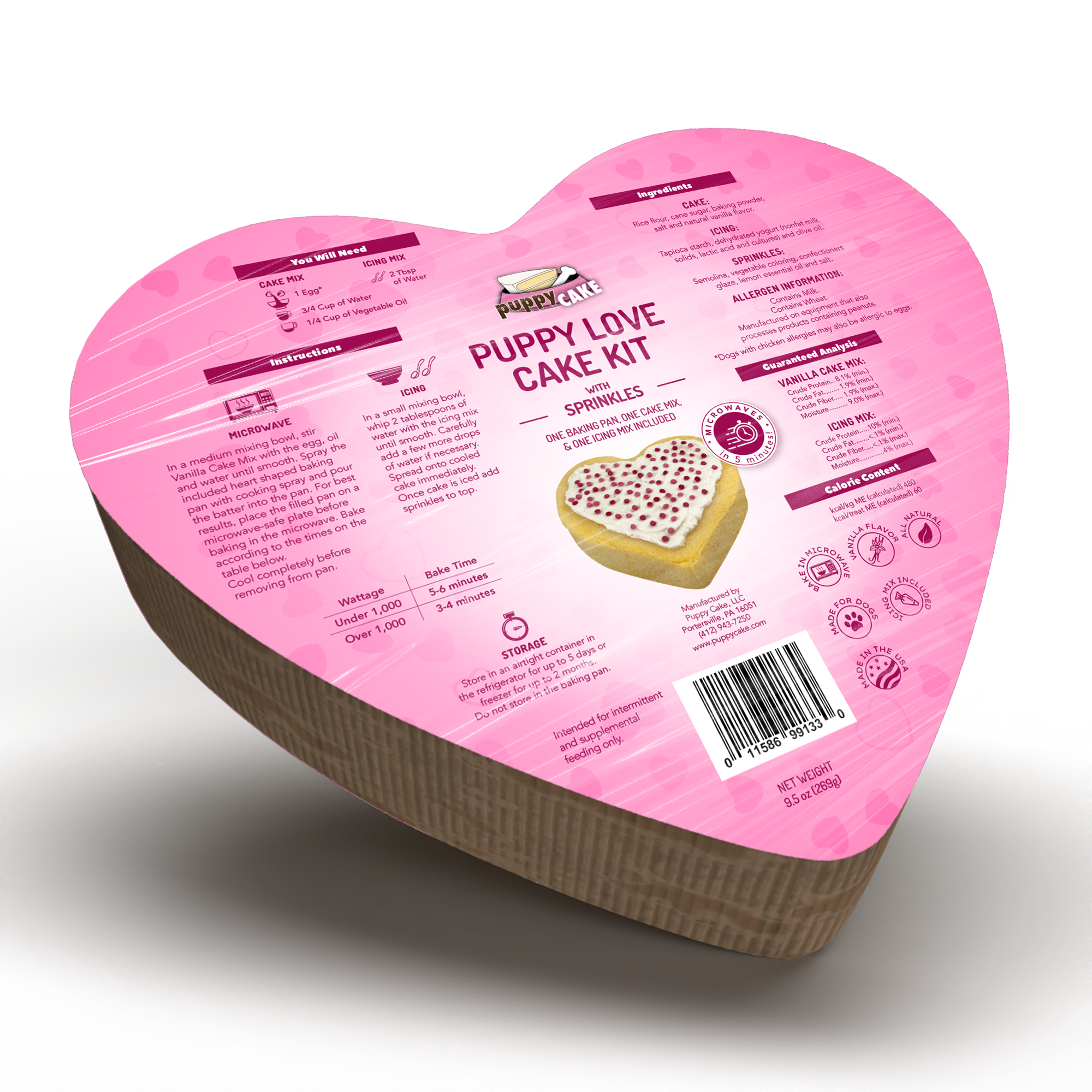 Cupid Valentine's Cake Topper Glitter Card – LissieLou